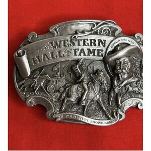 Buffalo Bill Siskiyou Belt Buckle Vintage 1986 Western Hall of Fame LE #687/1000